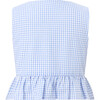 Elara Top, Blue Gingham - Shirts - 2