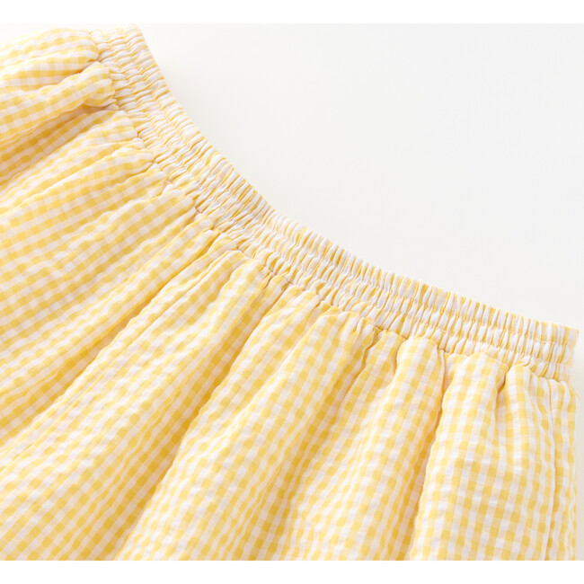 Elara Shorts, Yellow Gingham - Shorts - 3