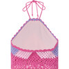Molly Crochet Top, Candy Pink / Purple - Shirts - 2