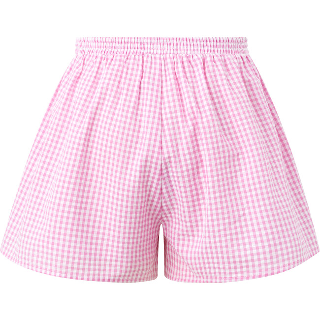 Elara Shorts, Pink Gingham - Shorts - 2