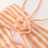 Nellie Full Piece, Orange / White Stripe - One Pieces - 4