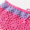 Molly Crochet Mini Skirt, Candy Pink / Purple - Skirts - 4