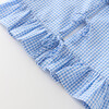 Elara Top, Blue Gingham - Shirts - 4