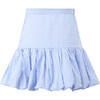 Elara Mini Skirt, Blue Gingham - Skirts - 2