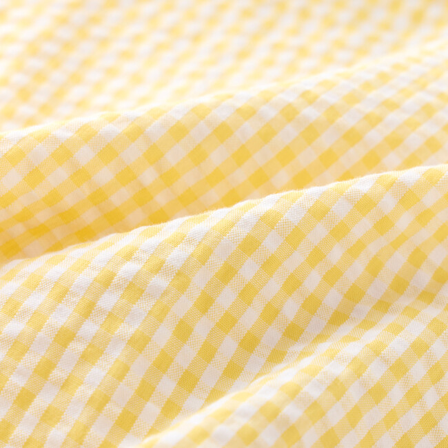 Elara Top, Yellow Gingham - Shirts - 7