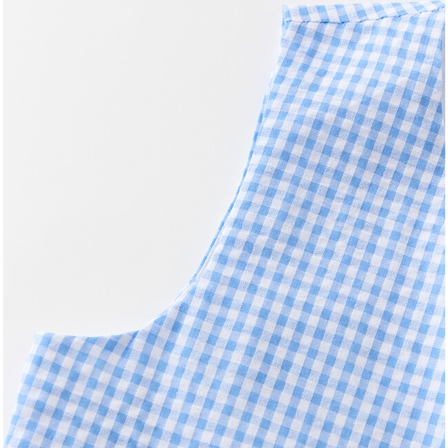 Elara Top, Blue Gingham - Shirts - 5