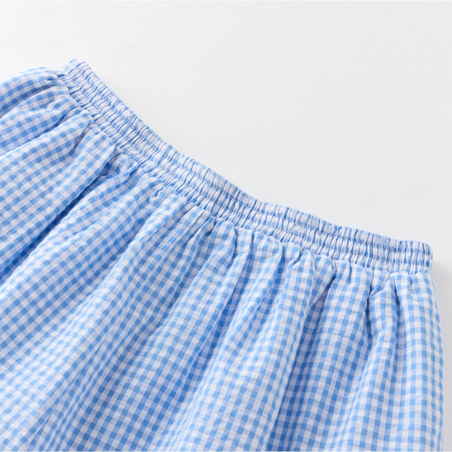 Elara Shorts, Blue Gingham - Shorts - 3