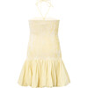 Elara Mini Dress, Yellow Gingham - Dresses - 2