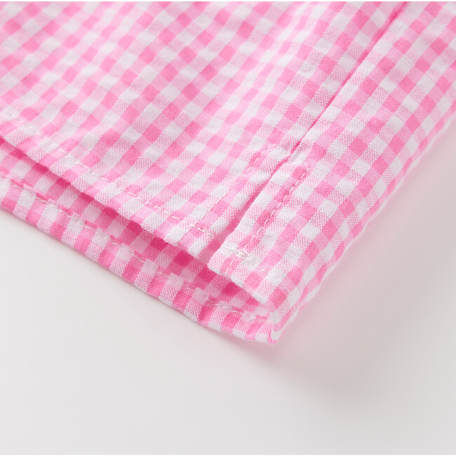 Elara Shorts, Pink Gingham - Shorts - 6
