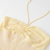 Elara Mini Dress, Yellow Gingham - Dresses - 3