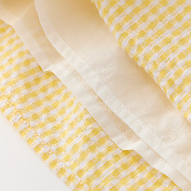 Elara Shorts, Yellow Gingham - Shorts - 7
