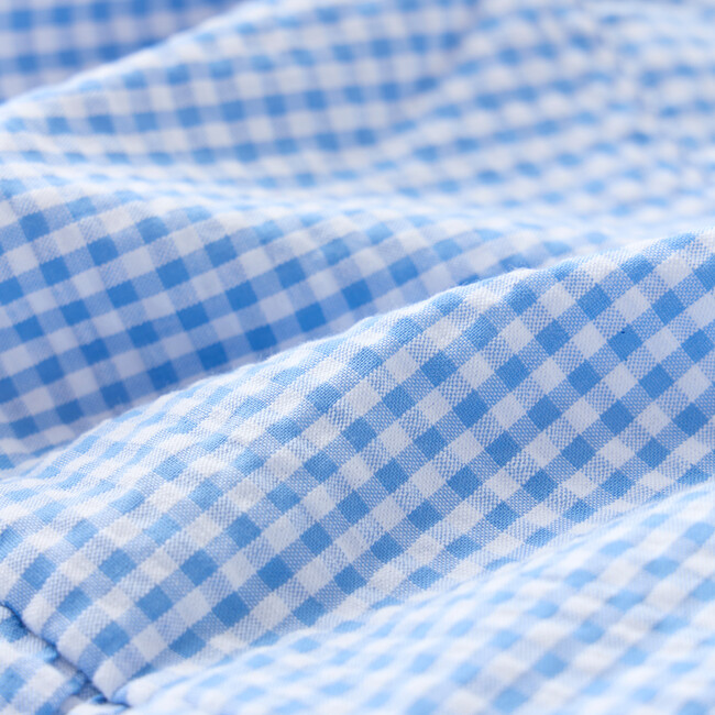 Elara Mini Skirt, Blue Gingham - Skirts - 7