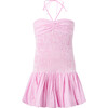 Elara Mini Dress, Pink Gingham - Dresses - 1 - thumbnail