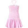Elara Mini Dress, Pink Gingham - Dresses - 2