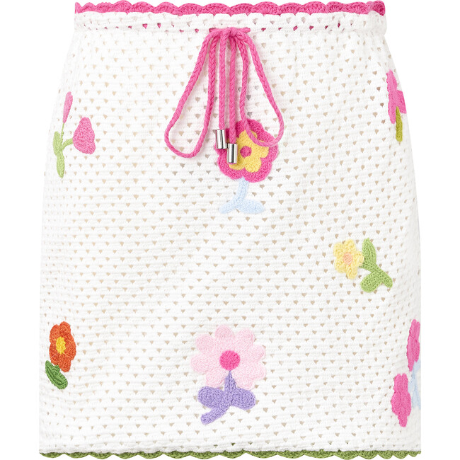 Daisette Crochet Mini Skirt, Multi