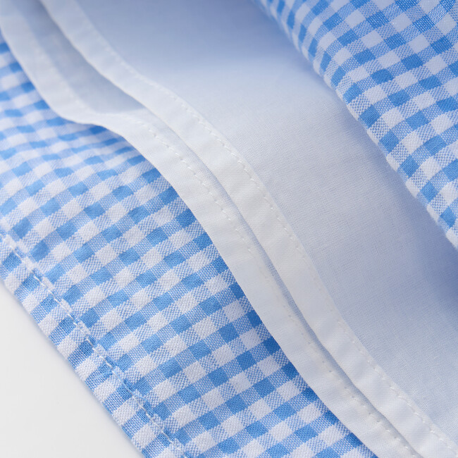 Elara Shorts, Blue Gingham - Shorts - 6