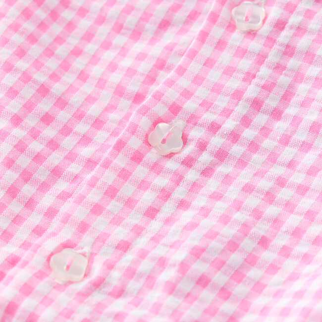 Elara Mini Skirt, Pink Gingham - Skirts - 4