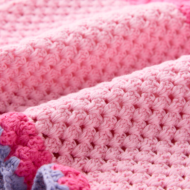 Molly Crochet Mini Skirt, Candy Pink / Purple - Skirts - 8