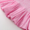 Elara Mini Dress, Pink Gingham - Dresses - 5