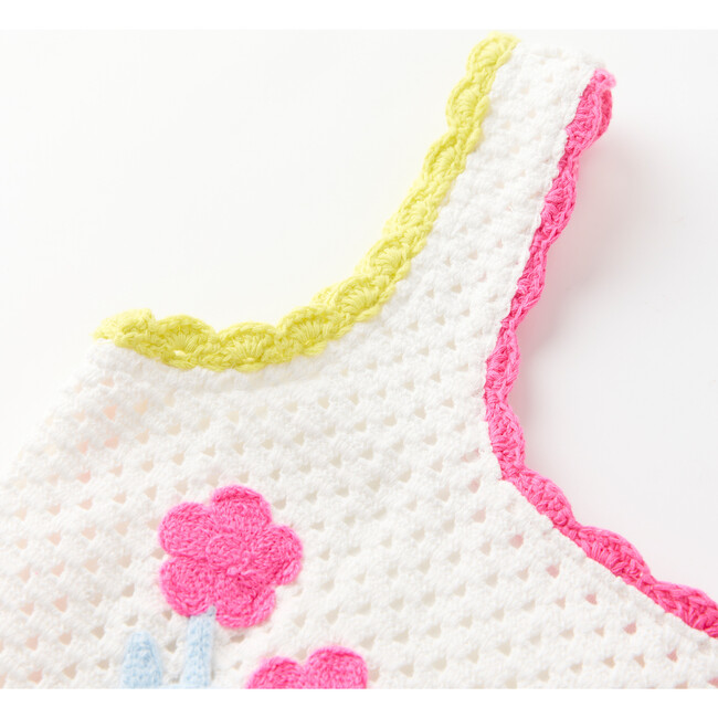Daisette Crochet Mini Dress, Multi - Dresses - 4