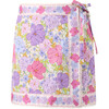 Charlotte Mini Wrap Skirt, Floral - Skirts - 1 - thumbnail