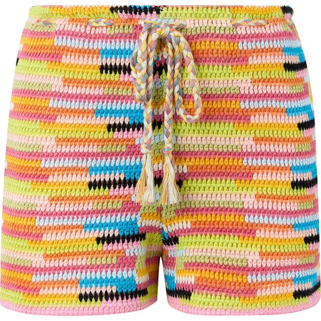 Alia Crochet Shorts, Multi