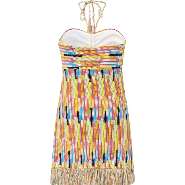 Alia Crochet Mini Dress, Multi - Dresses - 2