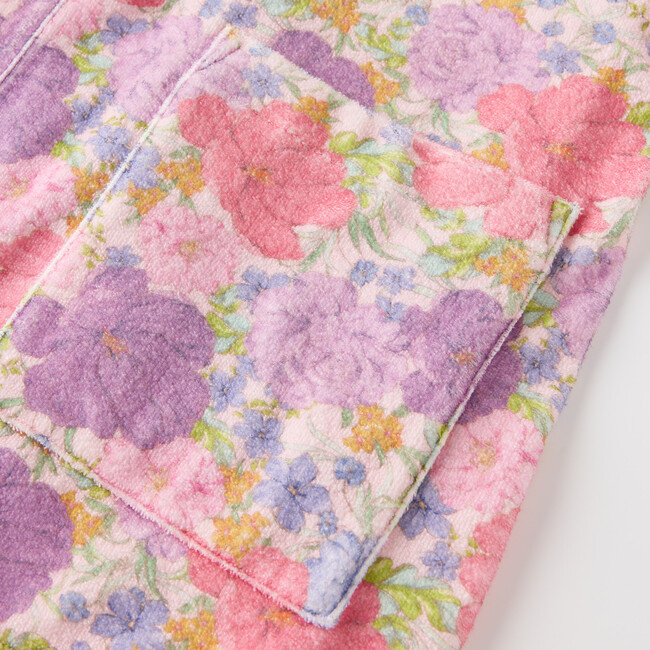 Charlotte Terry Towelling Robe, Floral - Robes - 7