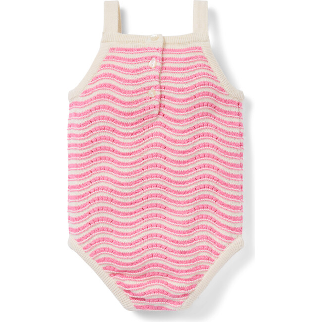 Wavy Striped Romper - Rompers - 2