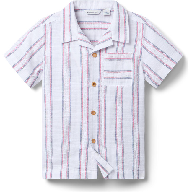 Striped Jacquard Shirt - Button Downs - 1