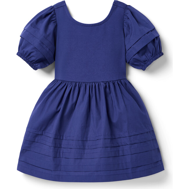 Pintuck Puff Sleeve Dress - Dresses - 1