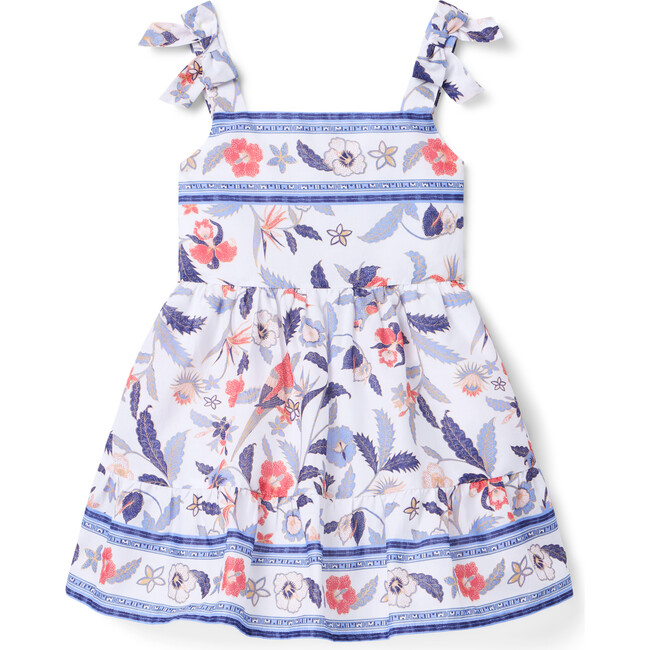 Floral Bow Strap Dress - Dresses - 1
