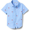 Embroidered Flag Oxford Shirt - Button Downs - 1 - thumbnail