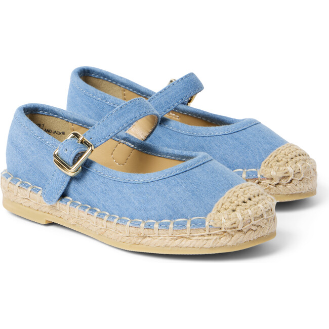 Chambray Espadrille Ballet Flat - Espadrilles - 1