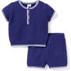 Baby Waffle Knit Matching Set - Mixed Apparel Set - 1 - thumbnail
