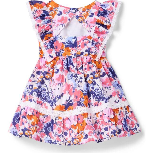 Floral Lace Trim Dress - Dresses - 2