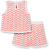 Baby Wavy Striped Crochet Matching Set - Mixed Apparel Set - 2 - thumbnail