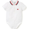 Baby Embroidered Flag Pique Polo Bodysuit - Onesies - 1 - thumbnail