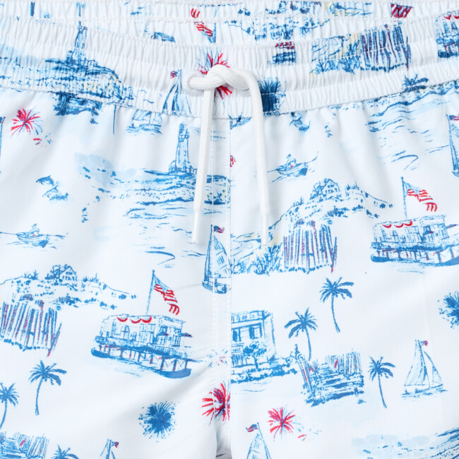 Recycled Americana Toile Swim Trunk - Swim Trunks - 3