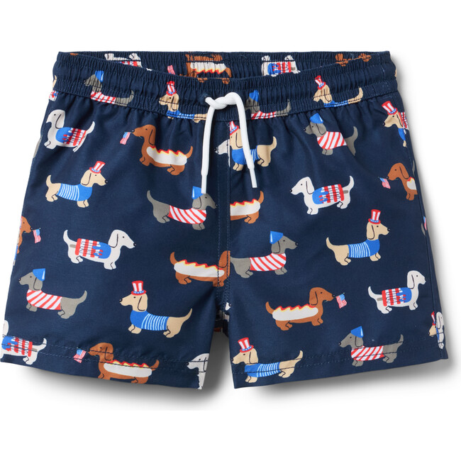 Americana Dog Swim Trunk - Swim Trunks - 1