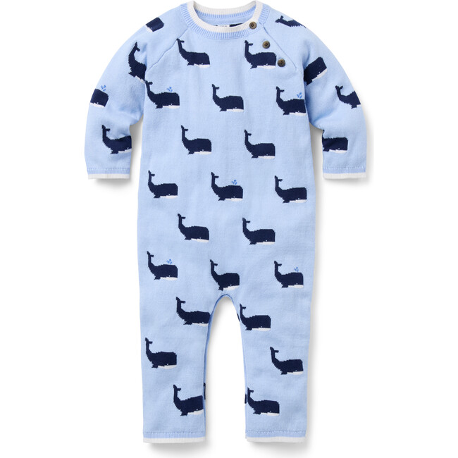 Baby Whale Sweater Romper - Rompers - 1