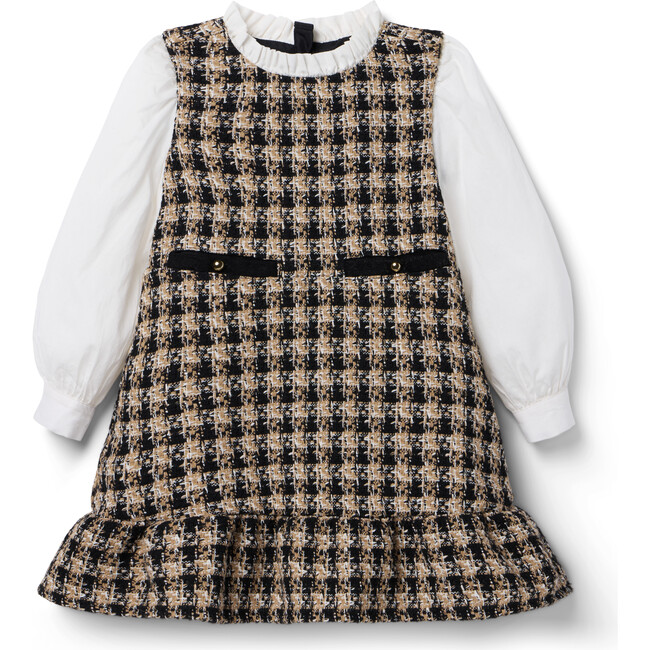 The Tweed Ruffle Dress - Dresses - 1