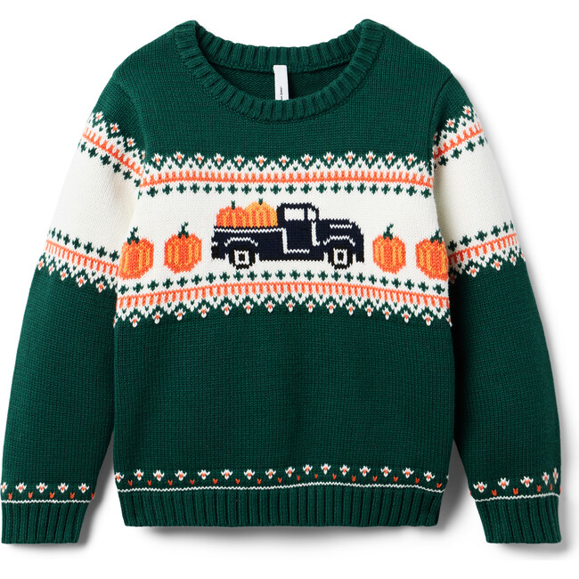 Pumpkin Fair Isle Sweater - Sweaters - 1