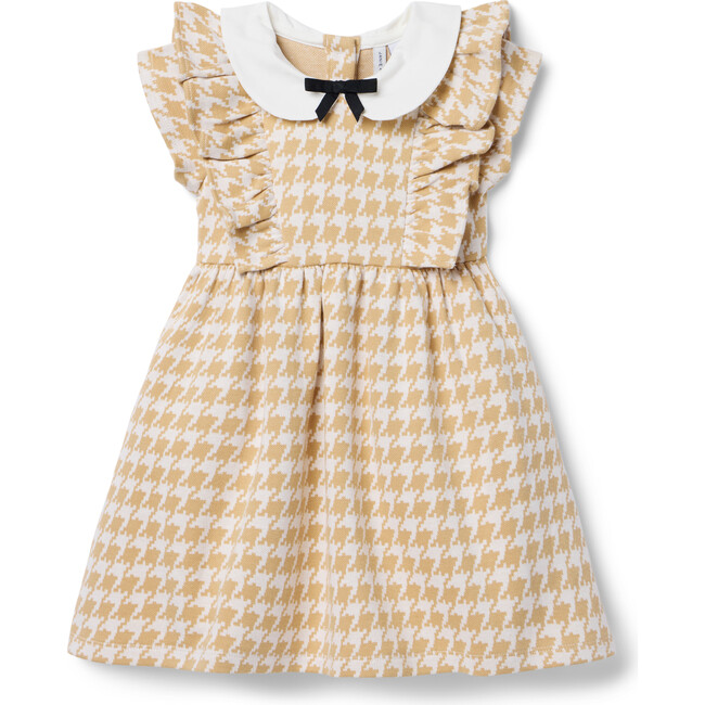 Houndstooth Ruffle Dress - Dresses - 1