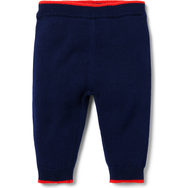 Baby Elastic Waist Back Pocket Sweater Pant, Merchant Marine - Pants - 1