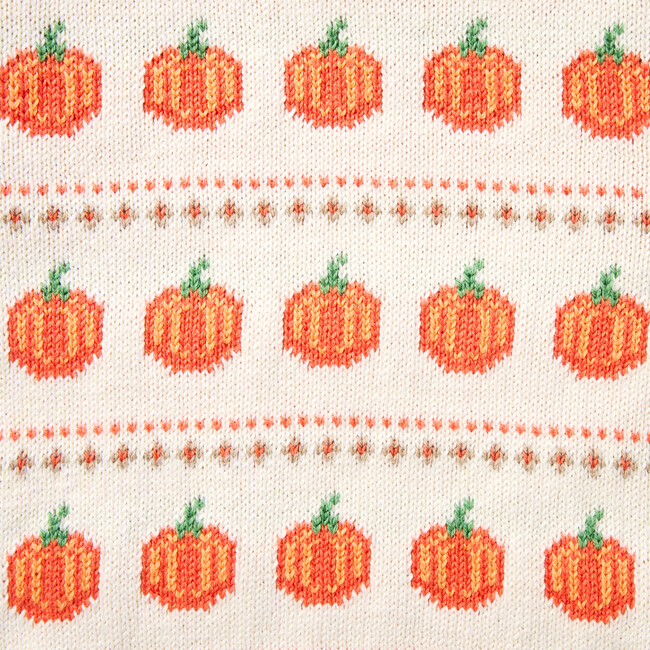 Baby Pumpkin Fair Isle Matching Sweater Set - Onesies - 2