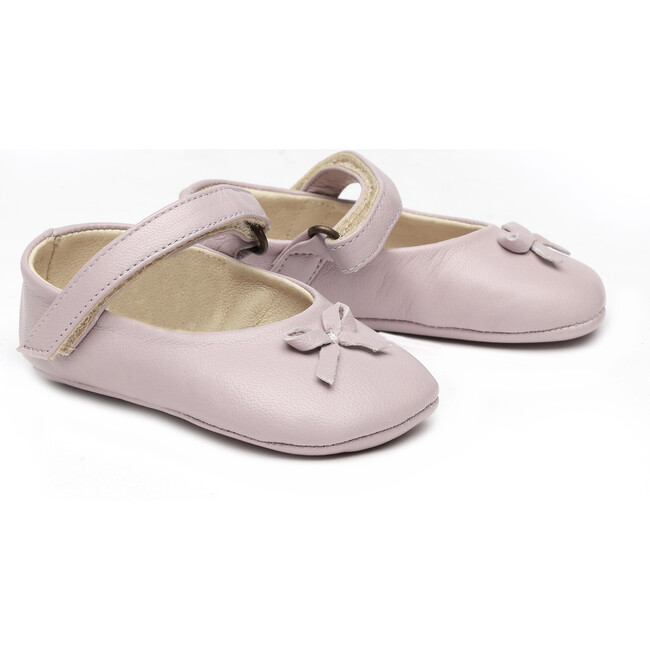 Leather Crib Shoes, Lilac