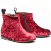Velvet Boots, Burgundy - Boots - 1 - thumbnail