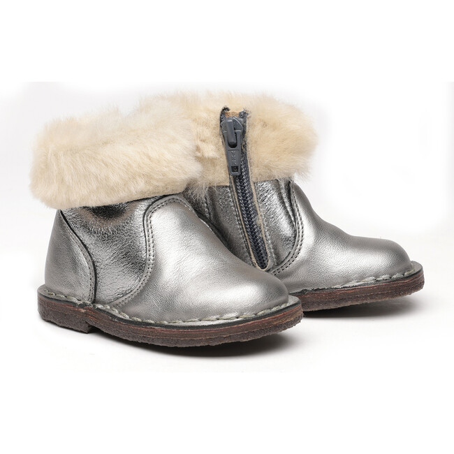 Leather Boots, Silver
