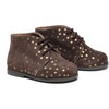 Star Print First Walkers, Brown - Booties - 1 - thumbnail